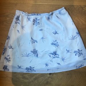 Blue floral vintage skirt